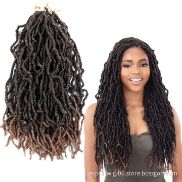 Soft Dread Crochet Hair Goddess Faux Locs Crochet Hair Distressed Crochet Faux Locs for Black Women Synthetic Hair Extensions